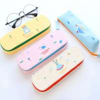 Low price Full color PU small leaves Pencil case pencil pouch pencil bag