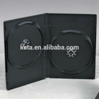 14mm Double Disc Plastic Black Cover Long DVD Case