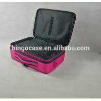 Red Portable Makeup Train Case