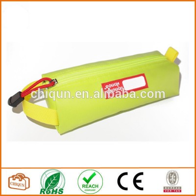 Tarpaulin Name Tag Small Pencil Case Pouch (Lime Green)