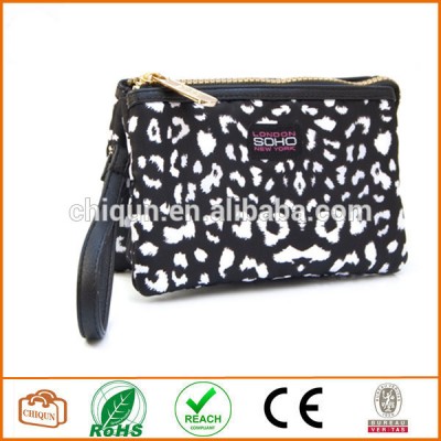 LONDON SOHO NEW YORK Cat Lady Cheetah Print Triple Zip Wristlet