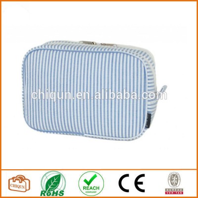 Compartment Cosmetic Bag Make Up Bag Toiletry Bag Royal Blue